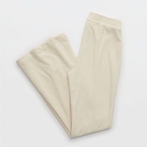 Aerie ribbed flare sweatpants